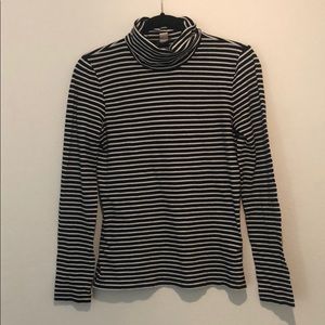 Striped J Crew turtleneck